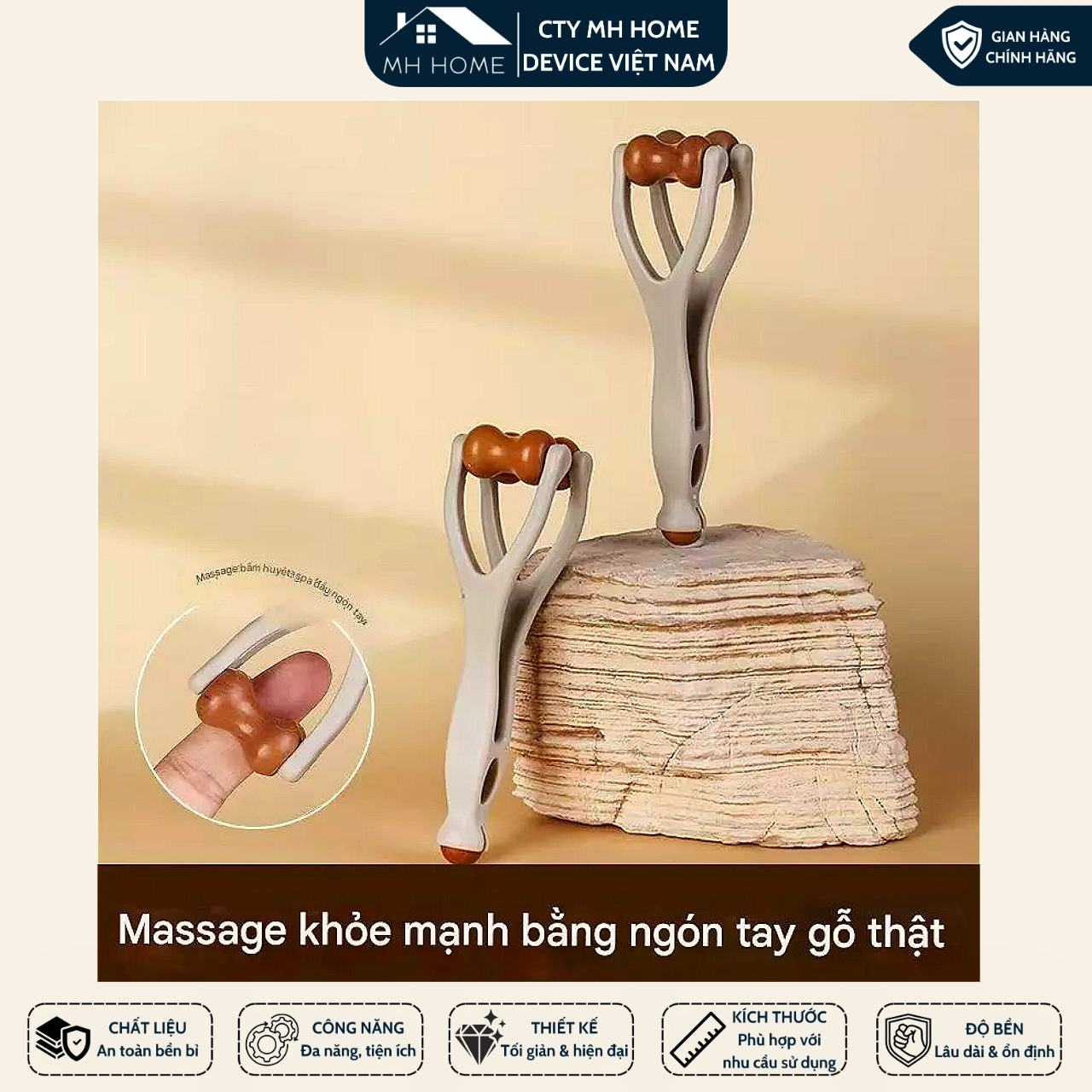 Dụng cụ mát xa ngón tay trị liệu bấm huyệt để giảm cơ Massage kinh tuyến để cải thiện tuần hoàn máu